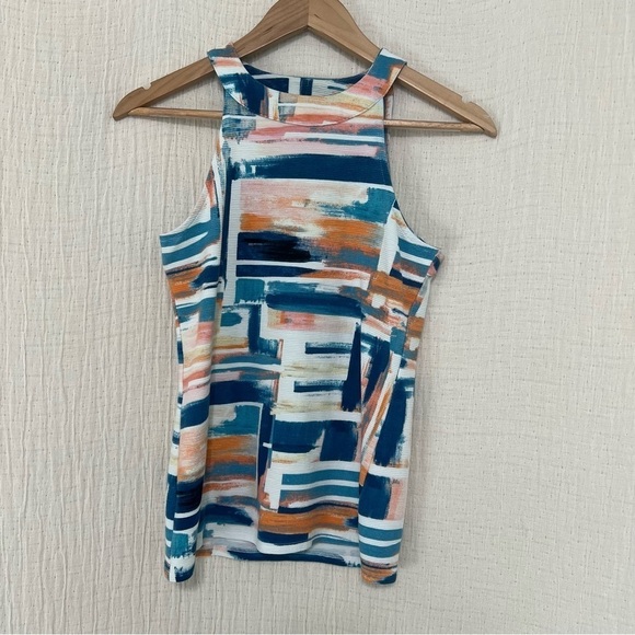 Anthropologie Deletta Brushstroke Isa High Neck Tank Size XS - Picture 3 of 7
